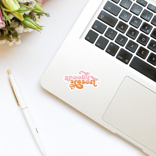 Spooky Season Halloween Fall Sticker | Water Bottle Sticker | Bookish Stickers | Kindle Stickers