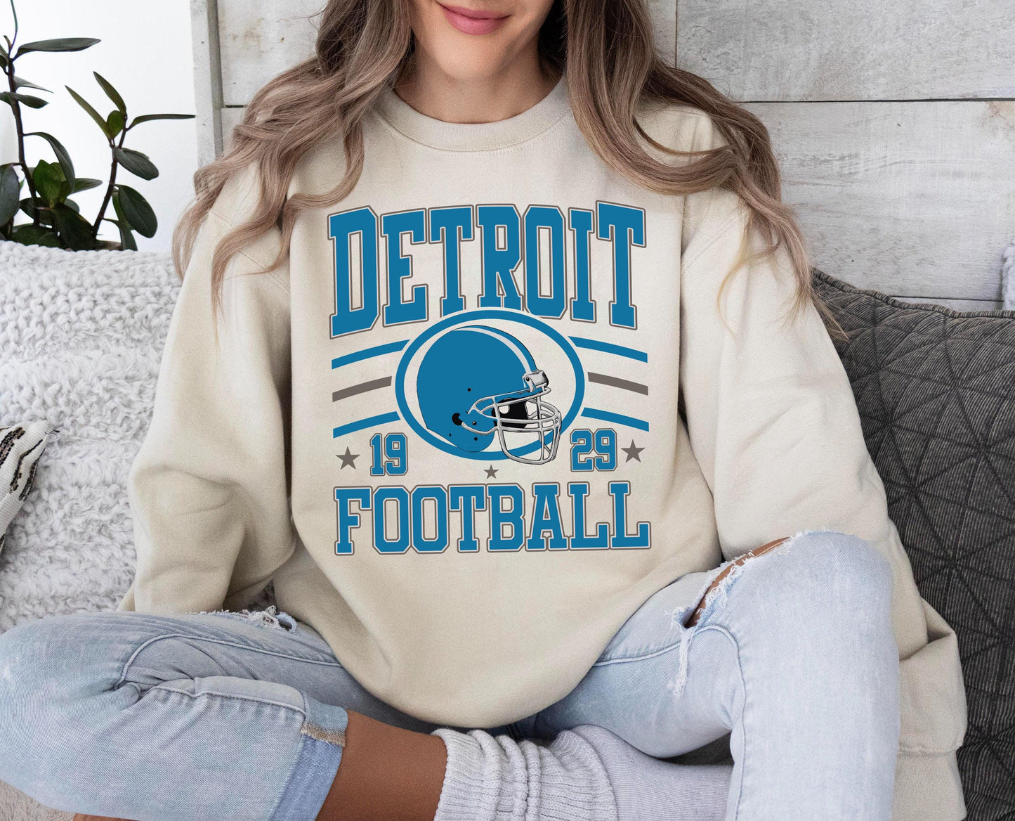 Retro Detroit Football Shirt, Vintage Detroit Football Shirt,Detroit Michigan Football Shirt, Sun Day Football,Detroit Football Women Shirt