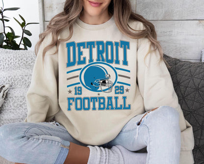 Retro Detroit Football Shirt, Vintage Detroit Football Shirt,Detroit Michigan Football Shirt, Sun Day Football,Detroit Football Women Shirt