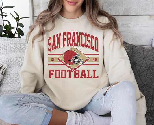 Vintage San Francisco shirt, San Francisco Football Fan shirt, Game Day apparel Football Fan Sport,San Francisco Football Shirt,Sunday Shirt