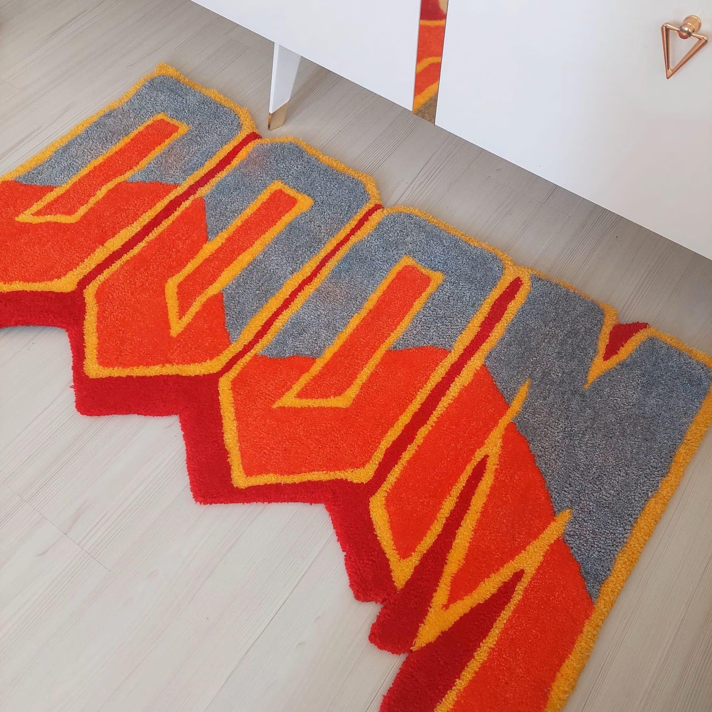 Doom Rug, Tufted Rug, Custom Rug, Living Room Rug, MFDoom Tufted Rug, Handmade Rug, Gift Rug, Area Rug, Bedroom Rug, Cool Rug, Your Name Rug