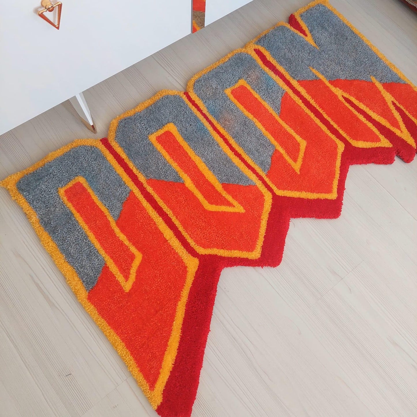 Doom Rug, Tufted Rug, Custom Rug, Living Room Rug, MFDoom Tufted Rug, Handmade Rug, Gift Rug, Area Rug, Bedroom Rug, Cool Rug, Your Name Rug