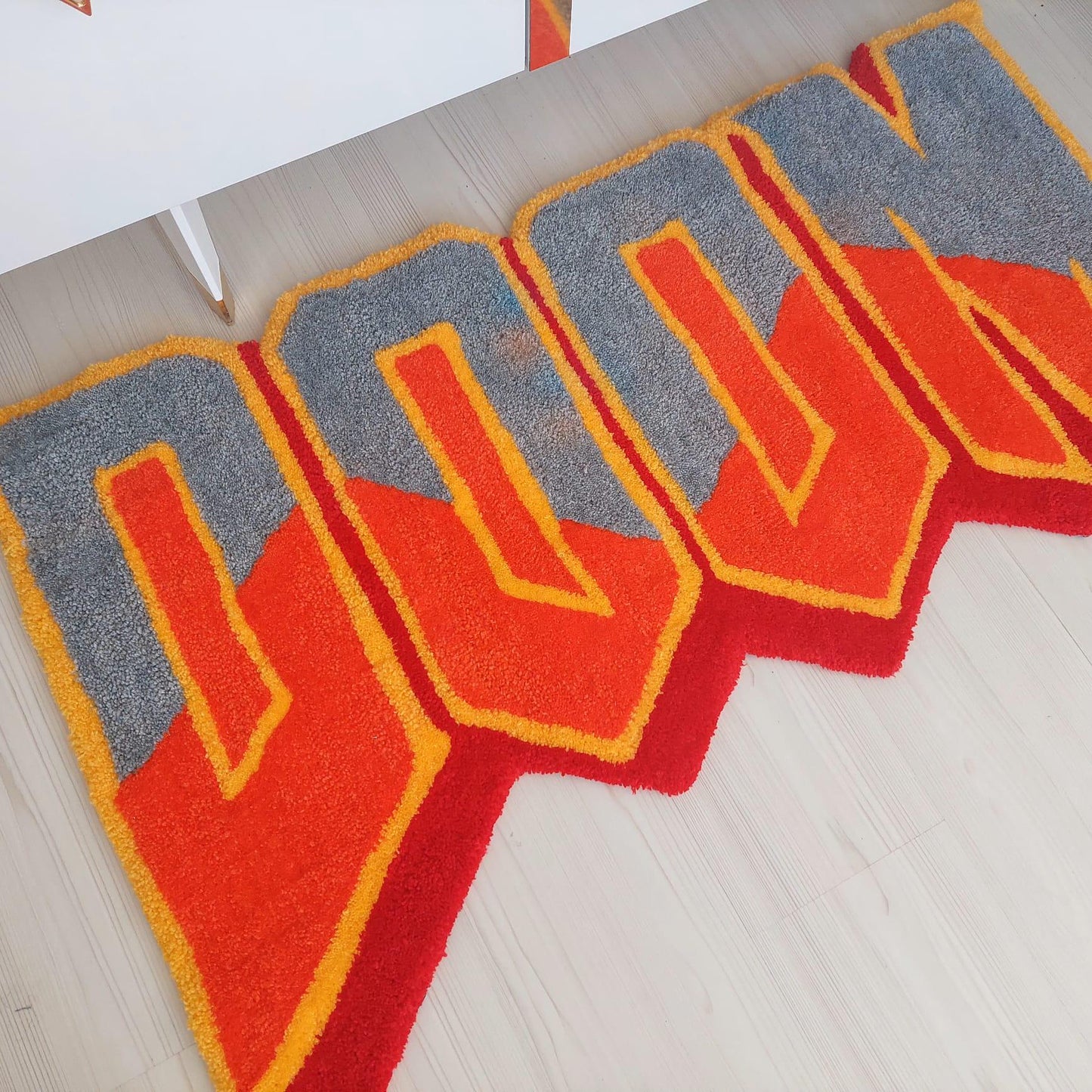 Doom Rug, Tufted Rug, Custom Rug, Living Room Rug, MFDoom Tufted Rug, Handmade Rug, Gift Rug, Area Rug, Bedroom Rug, Cool Rug, Your Name Rug