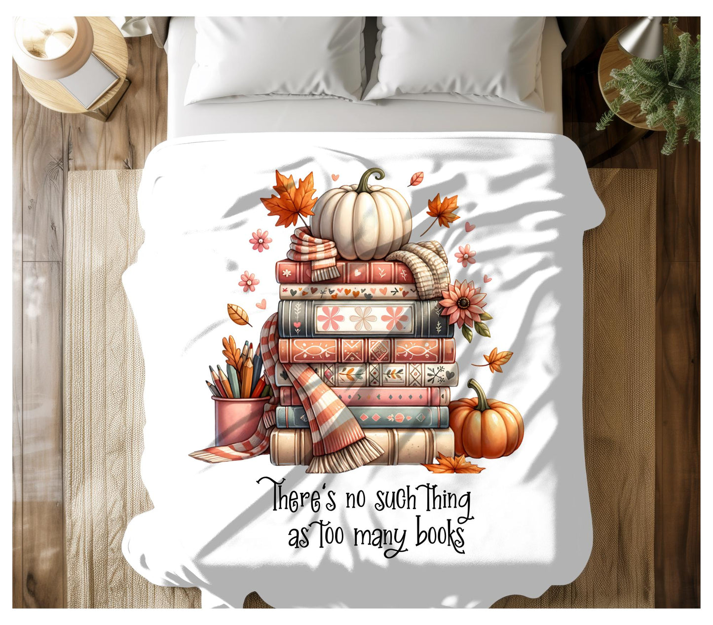 Book lovers fall blanket autumn blanket for book lovers fall throw blanket for bookworms blanket for reading cozy reading blanket for fall