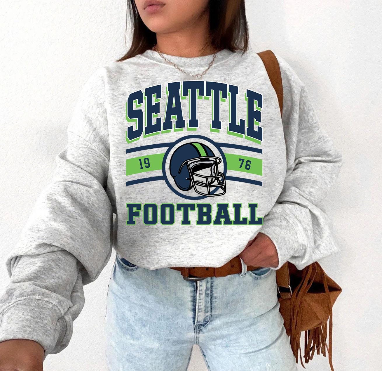Retro Seattle Football Sweatshirt, Sun Day Football,Seattle Sunday Shirt, Game Day, Vintage Seattle Football Shirt, Seattle Football Shirt