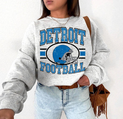 Detroit Football Shirt, Vintage Style Detroit Football shirt, Sunday Football, Detroit Football Sweatshirt, Game Day Football Shirt