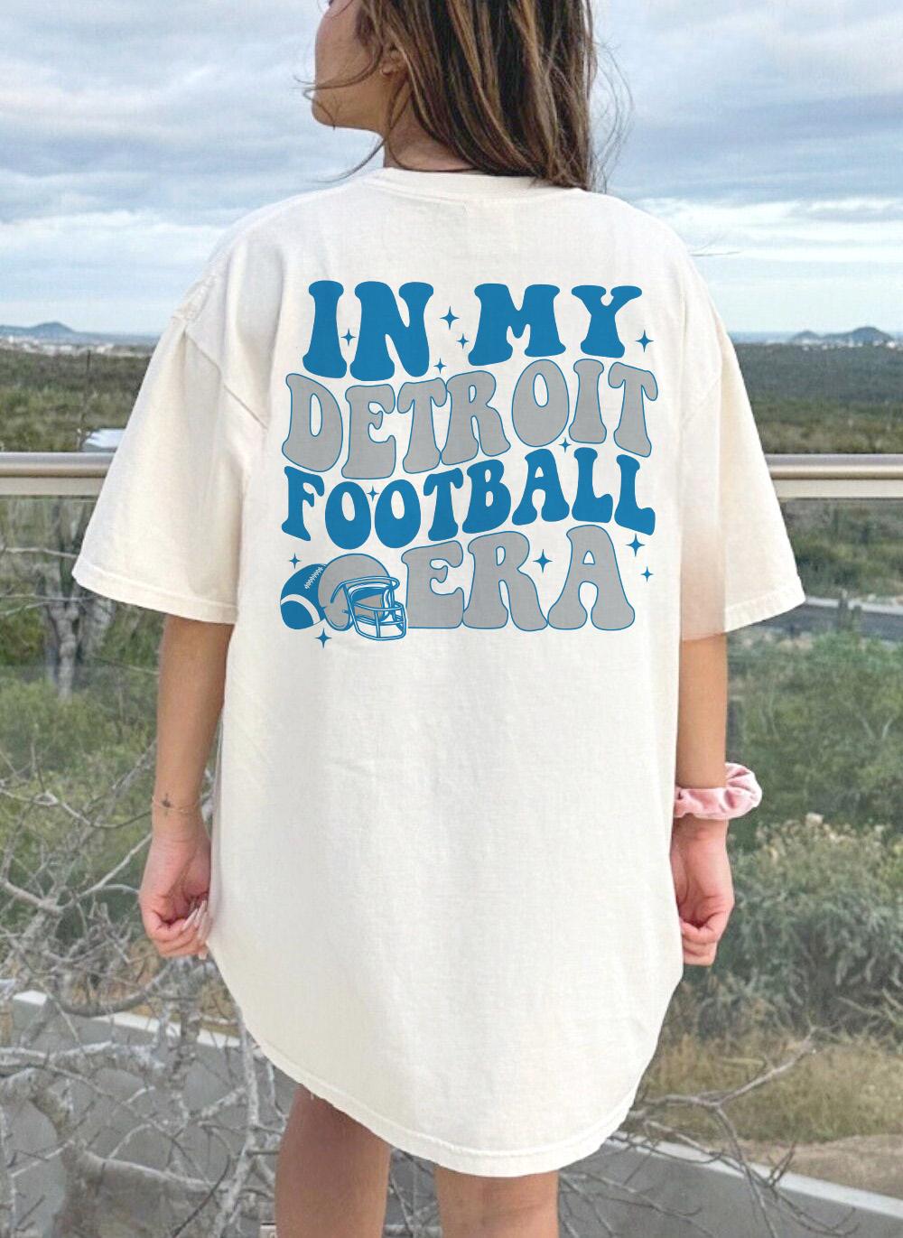 In My Detroit Football Era Shirt, Distressed Detroit Football Tee, Detroit Wife Shirt, Detroit Mom Gifts, Moms Club Shirt