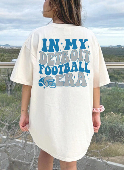 In My Detroit Football Era Shirt, Distressed Detroit Football Tee, Detroit Wife Shirt, Detroit Mom Gifts, Moms Club Shirt