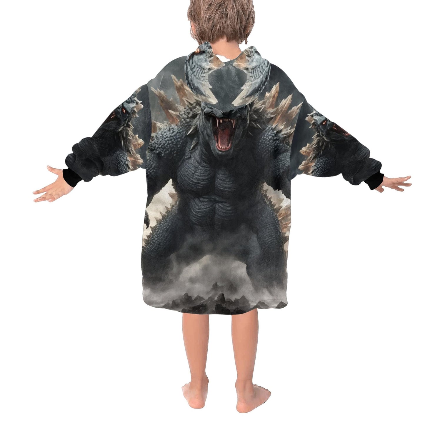 Kids Blanket Hoodie Godzilla Gojira Kaiju Blankets Art
