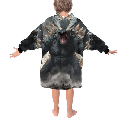 Kids Blanket Hoodie Godzilla Gojira Kaiju Blankets Art