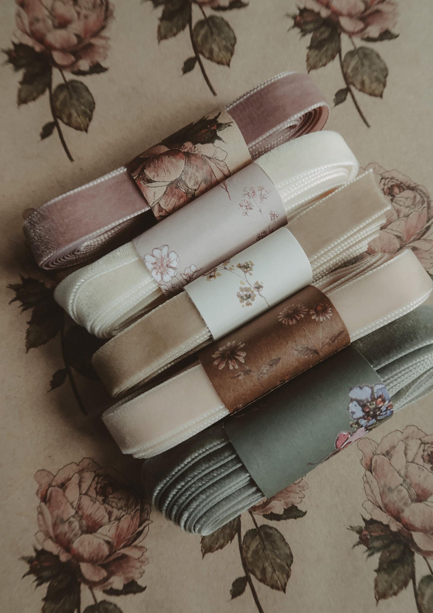 Velvet ribbon rose, 2.5m bundle velvet ribbon, gift velvet ribbon, gift wrapping ribbon,for gift wrapping