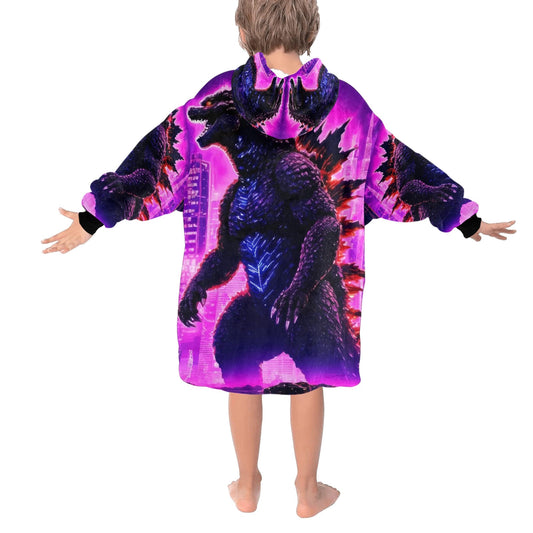 Kids Blanket Hoodie Godzilla Gojira Kaiju Blankets Art Comics