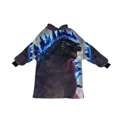Kids Blanket Hoodie Godzilla Gojira Kaiju Blankets Art Comics Retro Neon