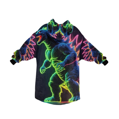 Kids Blanket Hoodie Godzilla Gojira Kaiju Blankets Art Comics Retro Neon Cartoon Godzillas