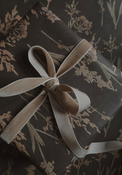 Meadow grasses kraft wrapping paper, Gift Wrap, gift wrapping paper, Gift Warp, Wrapping paper, gift paper, eco-friendly, recycled, natural