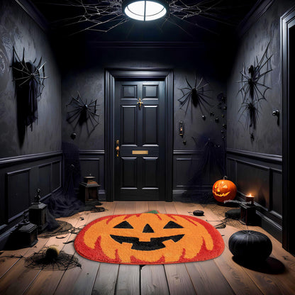 Pumpkin Rug, Halloween Rug, Tufted Look Rug, Halloween Decor, Gift For Halloween, Rugs For Living Room, Non Slip Rug, Home Decor Carpet
