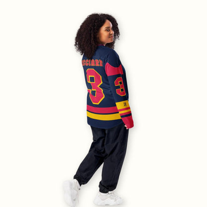 Unisex Oversized Racing Jersey – Lightweight Racing Hockey Jersey with Bold Number 3