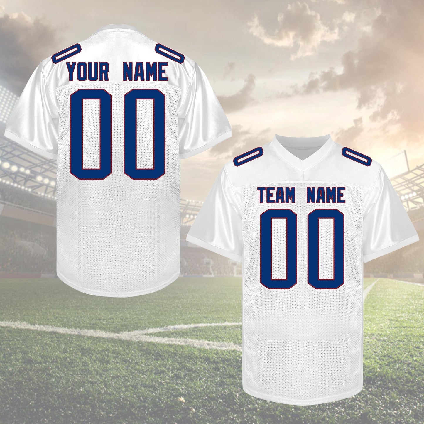Personalized Football jersey Custom Football Jersey Stitched Customize Shirt team sports uniform for Men Women Adult youth kids fans gifts