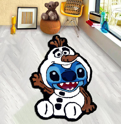 Angel and stitch love,Anime fans and Gamers,Lilo and Stitch Valentines Day Rug home decoration, Carpet gift, birthday, Stitch rug,Custom rug