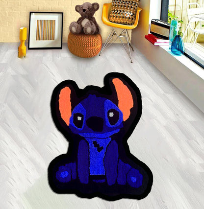 Angel and stitch love,Anime fans and Gamers,Lilo and Stitch Valentines Day Rug home decoration, Carpet gift, birthday, Stitch rug,Custom rug