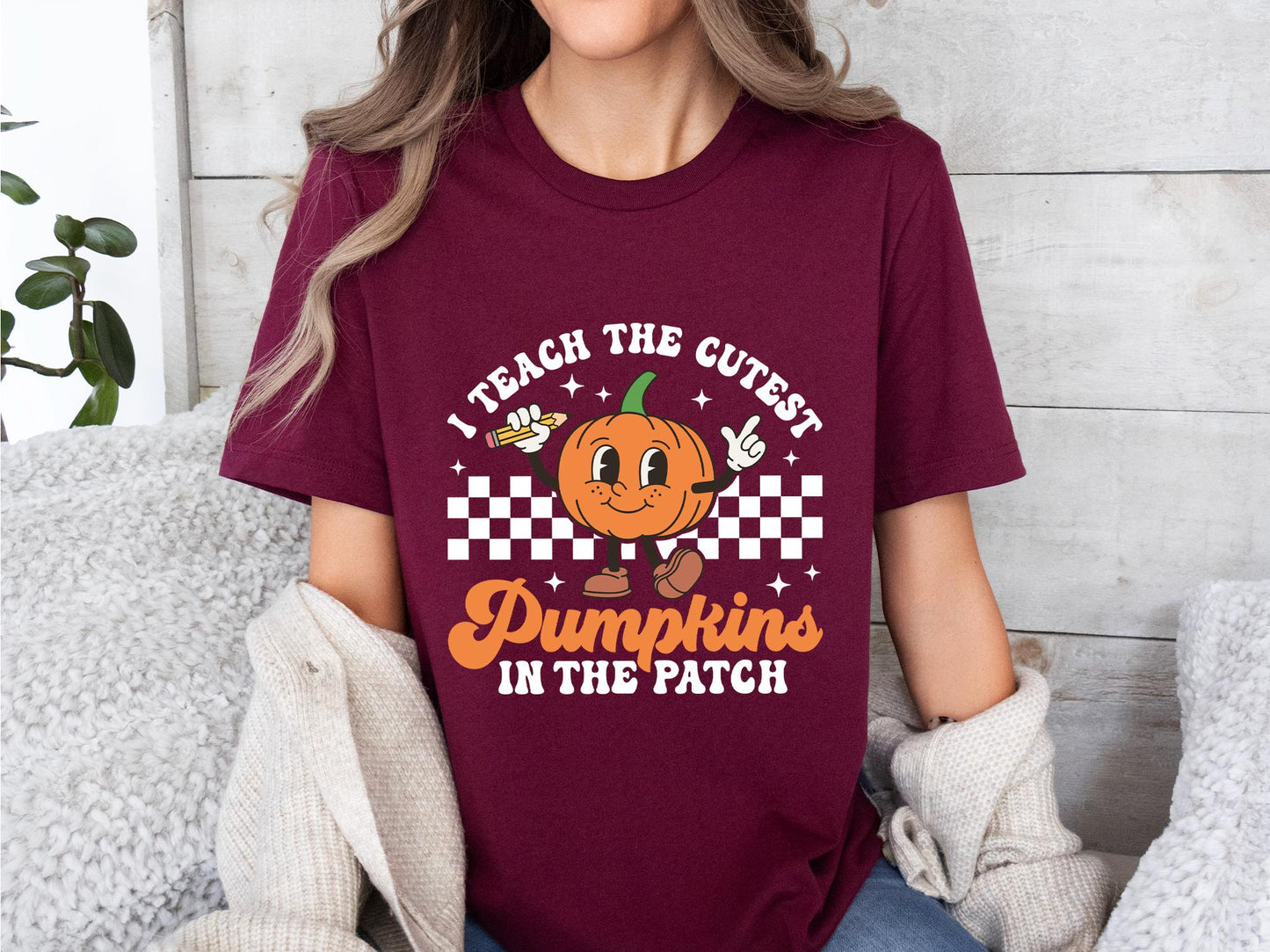 Fall Teacher Shirts, Halloween Teacher Shirt, Pumpkin Teacher Shirt, Cute Teacher Shirts, I Teach The Cutest Pumpkins In The Patch Shirt Tee