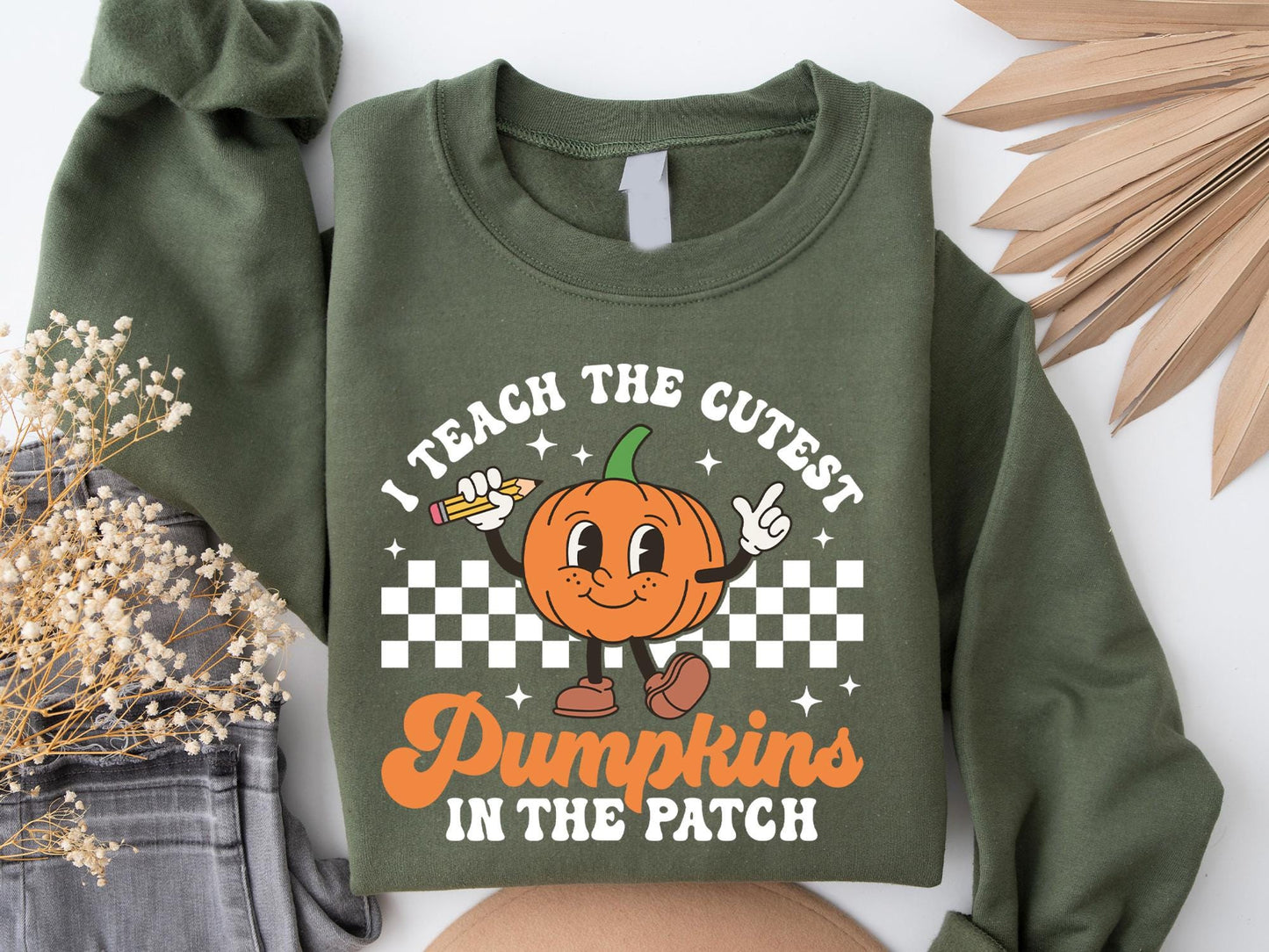 I Teach The Cutest Pumpkins In The Patch Shirt Tee,Halloween Teacher Sweatshirt, Fall Teacher Shirts,Pumpkin Teacher Tee,Cute Teacher Shirts