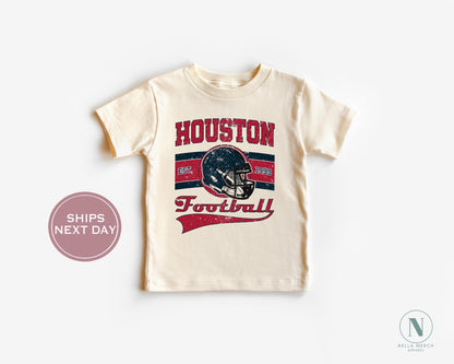 Houston Football Shirt, Retro Houston Football Shirt, Vintage Houston Women Shirt, Houston Texas Toddler Shirt