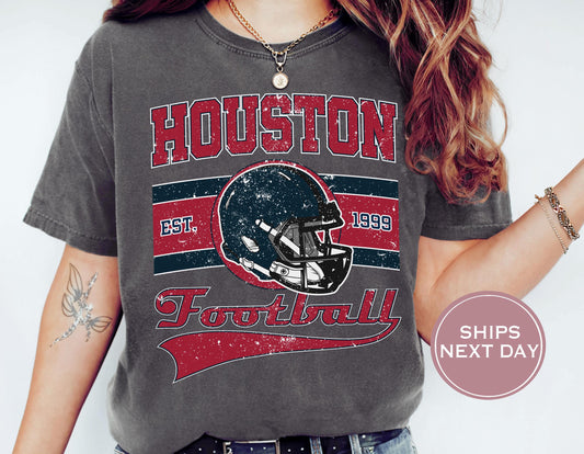 Retro Houston Football Shirt, Vintage Houston Football Shirt, Houston Football Shirt, Trendy Houston Football Shirt, Game Shirt