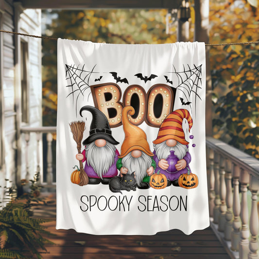 Spooky Season Gnome Blanket, Cute Halloween Gnome Blanket, Halloween Gnome Throw Blanket, Spooky Gnome Blanket, Cute Spooky Gnome Throw