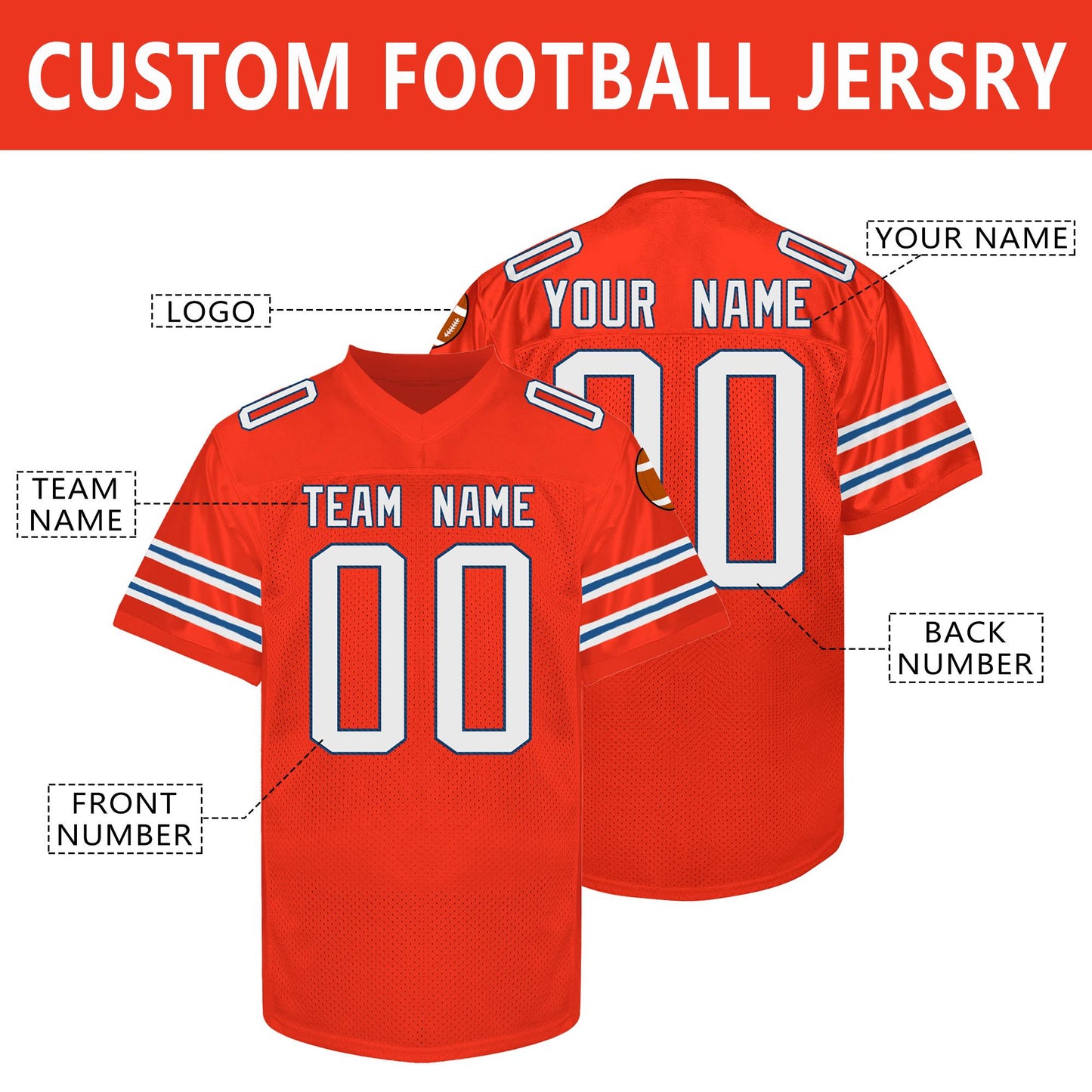 Custom Football jersey Stitched Personalize Soccer uniform Valentine's Day Gifts for Men Women kids youth toddler Adult fans New year gifts