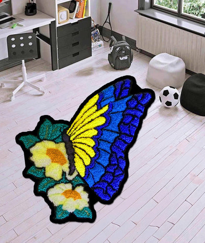 Black And White Butterfly,Blue Butterfly,Butterfly,Colorfull Butterfly,Flower Butterfly,Orange Blue Butterfly,Purple Butterfly,Butterfly Rug
