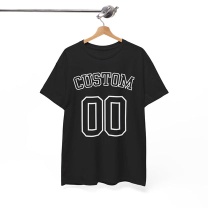 Custom Number and Text Jersey Style Unisex Tshirt