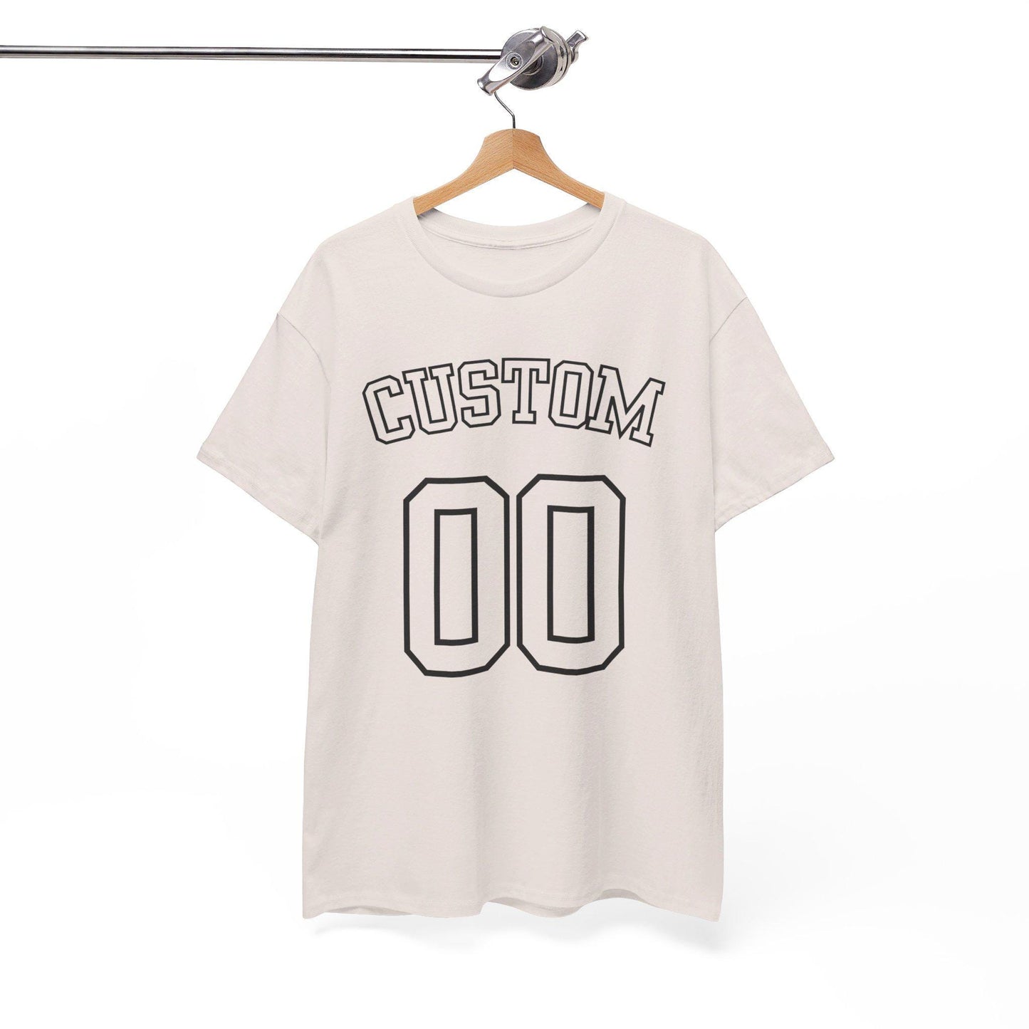 Custom Number and Text Jersey Style Unisex Tshirt