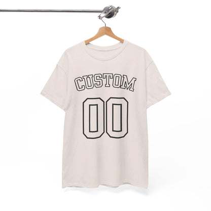 Custom Number and Text Jersey Style Unisex Tshirt