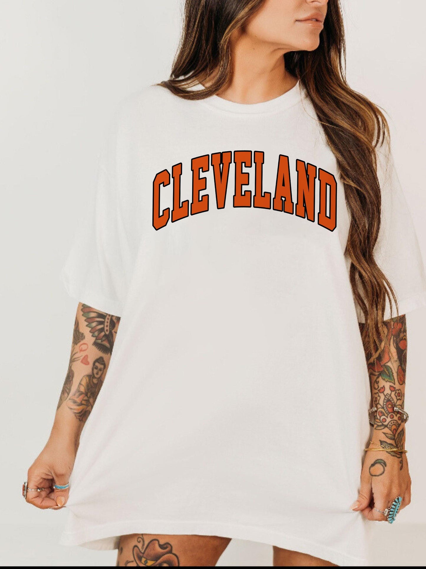 Vintage Cleveland Football Sweatshirt, Trendy Cleveland Football Fan Gift, Cleveland Game Day Shirt, Cleveland Sweatshirt