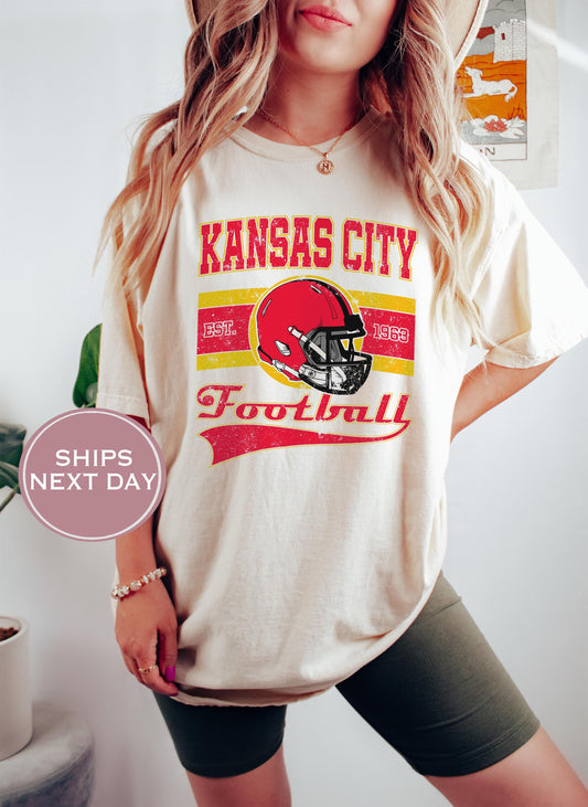 Retro Kansas City Football Shirt, Vintage Kansas City Football Shirt, Kansas City Football, Trendy Kansas City Football Shirt,Game Shirt