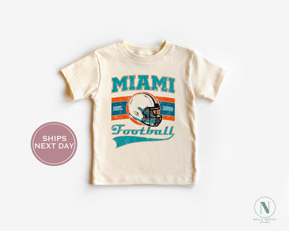 Miami Football Shirt, Vintage Miami Football Shirt, Retro Miami Football Women Shirt, Miami Florida Football Toddler Shirt