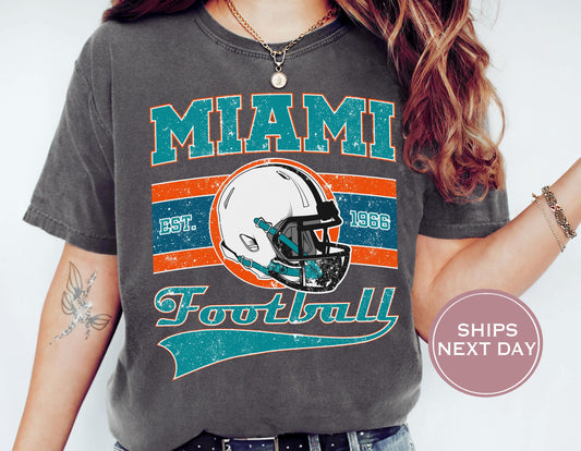 Retro Miami Football Shirt, Vintage Miami Football Shirt, Miami Football Shirt, Trendy Miami Football Shirt, Game Shirt