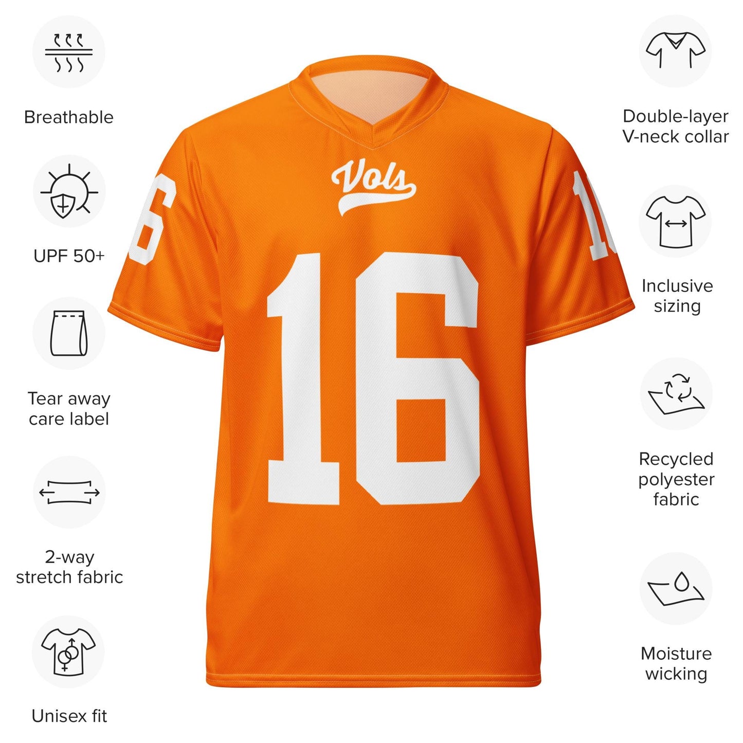 Tennessee Jersey, Tennessee Orange Custom Jersey