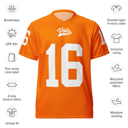 Tennessee Jersey, Tennessee Orange Custom Jersey