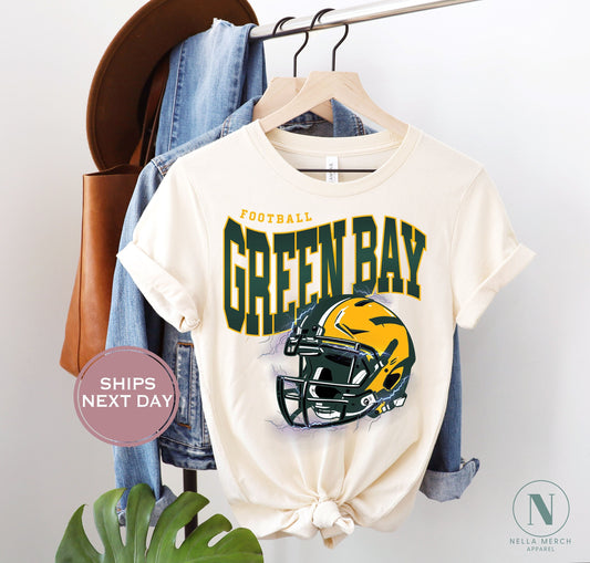 Retro Green Bay Football Shirt, Vintage Green Bay Football Shirt, Green Bay Football Women Shirt, Green Bay Football Toddler Shirt