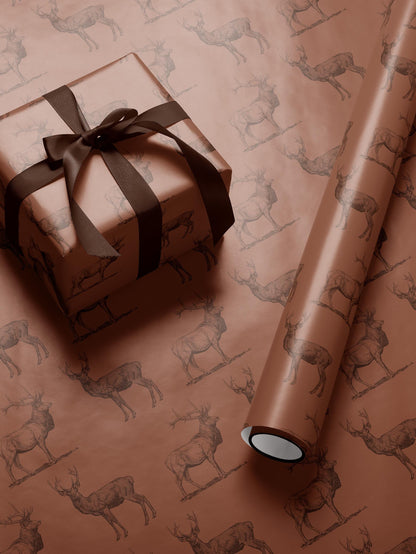 Forest Wrapping Paper Deer Gift Wrap Elk Wrapping Paper Bachelor Party Gift for Him Manly Gift Box Wrap Outdoor Theme Party Hunting Gift