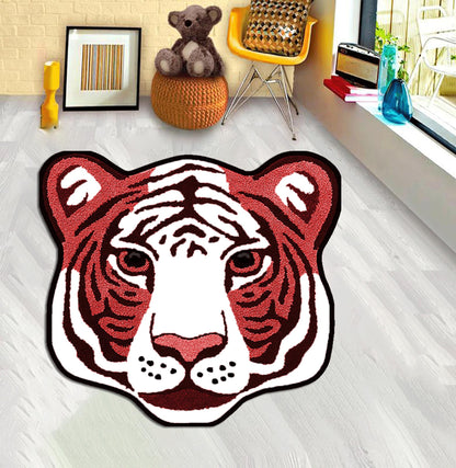 Animal Tiger Head Rug, Fierce Tiger Face Rug, Animal Patterned Tiger Rug, for Home,tiger Animal Lover Gift,tiger rug, carpet for living room