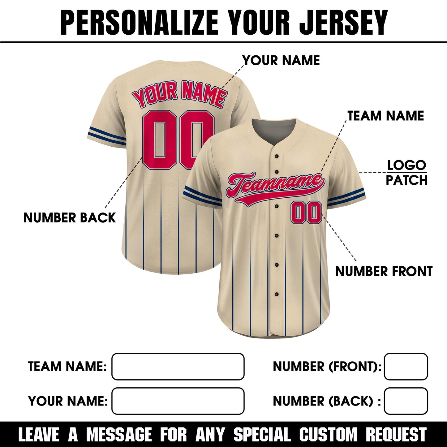 Custom Baseball Jersey with Team Name Number, Jersey Shirt for Men Women Youth Kid, Gifts for Baseball Fans Gradient Pinstripe Baseball Team