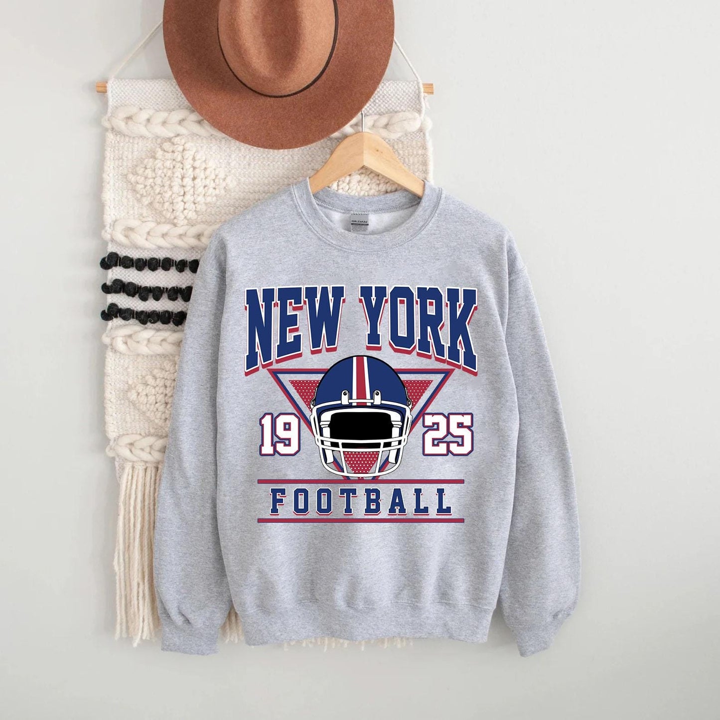 New York Football Sweatshirt, Trendy New York Football Shirts, New York Football Sweater, New York Game Day, New York Football Crewneck.