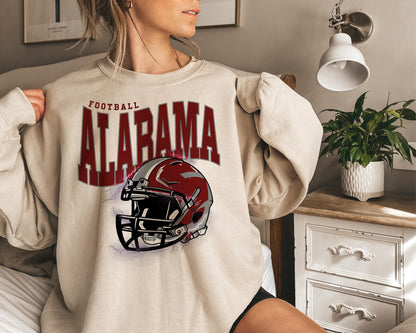 Alabama Football Sweatshirt, Vintage Alabama Crewneck, Retro Alabama Sweatshirt, Alabama Varsity Sweatshirt, Alabama Long Sleeve