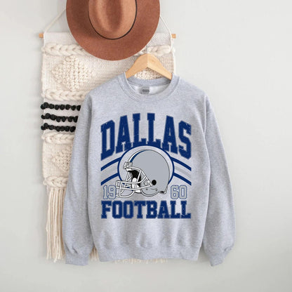 Retro Dallas Football Sweatshirt, Trendy Dallas Football Fan Gift, Dallas Game Day Shirt, Dallas Shirt, Game Day Shirt.