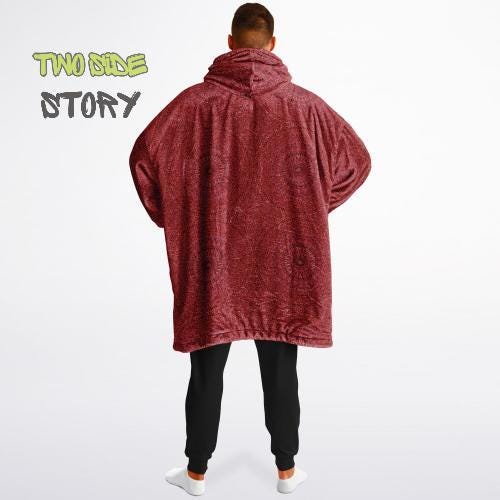 Mandala Print Reversible Snug Hoodie,Hooded Blanket,Blanket Sleeves,Lounge Wear,Novelty Birthday Christmas Gifts,Gift for Her,Gift for Yogi