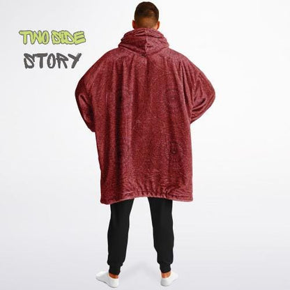 Mandala Print Reversible Snug Hoodie,Hooded Blanket,Blanket Sleeves,Lounge Wear,Novelty Birthday Christmas Gifts,Gift for Her,Gift for Yogi