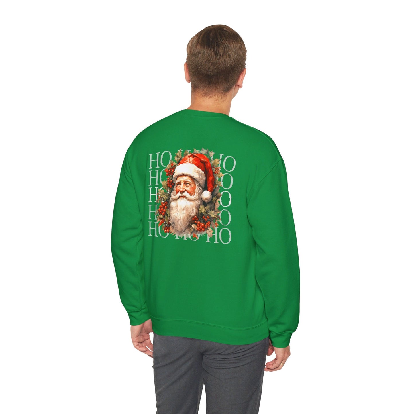 Christmas Sweatshirt Gift for Santa Lover Christmas Sweatshirt Gift for Her Funny Santa Christmas Pullover Ho Ho Ho
